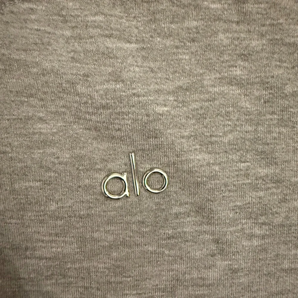 Alo Yoga Accolade Hoodie Heather Grey Oversized Fleece Sweatshirt Large